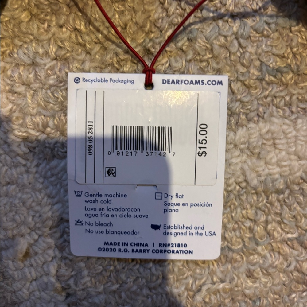 Brand New Men’s Deluxe Memory Foam Slippers – Size 9–10 (With Tags) - Picture 2 of 2